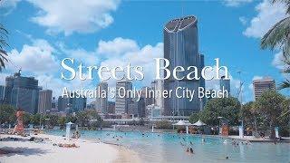 Streets Beach, man-made beach at South Bank Parklands, Brisbane, Australia