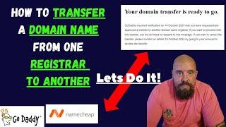 How to Transfer a Domain Name From One Registrar to Another Lets Do It Together LIVE Step By Step