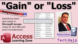 Identifying Gains and Losses in Microsoft Access Using IIF and ABS and some Concatenation