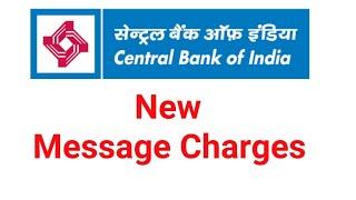 Central Bank Sms Charge| Message Charges of central bank| Message Charges of central bank of india