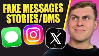 How to Generate Fake Text Messages, Instagram Stories & DMs, Twitter/X Tweets with iFake