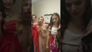 Russian Designer MILA FASHION runaway show. behind the scene with models.