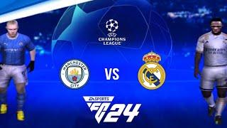 EA FC 24 PSP GAMEPLAY - MANCHESTER CITY VS REAL MADRID UCL GAMEPLAY