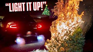 Burning a Christmas Tree with a Hellcat… GONE WRONG!!