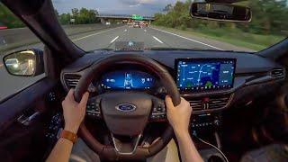 2023 Ford Escape ST-Line Elite AWD - POV Night Drive (Binaural Audio)