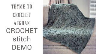 Thyme To Crochet Afghan Stitch Demo