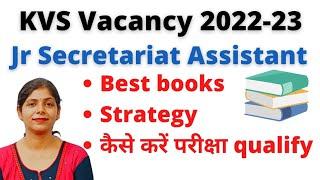 KVS Vacancy 2022 - 23 | KVS JSA Classes | KVS JSA Strategy | KVS JSA Best Books | #kvs#books#kvsjob