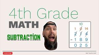 4th Grade Math - Subtraction with Borrowing (2-Digit, 3-Digit, 4-Digit, 5-Digit, 6-Digit Numbers)