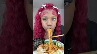 Vickey cathey eats the spiciest noodles #shorts