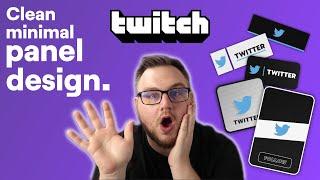 How to create clean twitch panels... For FREE!