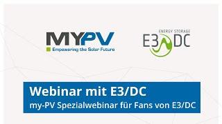 Partnerwebinar my-PV / E3DC