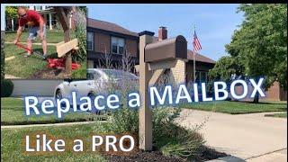 QUICK REMOVAL HACK! Replace a MAILBOX and POST like a PRO!!!