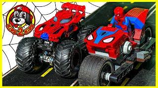 CALEB & ISABEL'S ULTIMATE SPIDER-MAN TOY COLLECTION  Monster Trucks, Goo Jit Zu, & LEGO Compilation