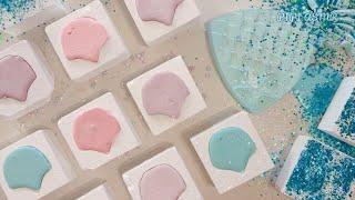 Gym Chalk ASMR | Mermaid‍️ Not Pineapple&Blue Glitter&Wet Starch | Oddly Satisfying | Sleep Aid