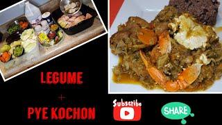 VIN WE KIJAN MWEN FE YON LEGUME PYE KOCHON AK SIRIK | LEGUME PIG FEET BLUE CRABS | A TASTE OF K