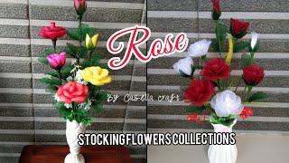 ROSE INSPIRATION FROM NYLON STOCKING || INSPIRASI MAWAR DARI STOKING || BY CASELLA CRAFT