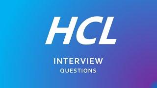 HCL Interview Questions for freshers | HCL | Technical | HR |