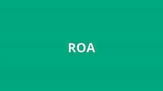 what is the meaning of ROA