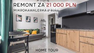 17m2 mikrokawalerka w bloku + CENY | HOME TOUR