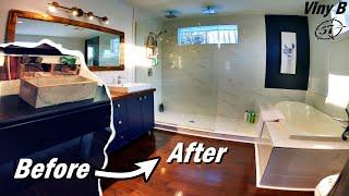 COMPLETE DIY BATHROOM REMODEL / RENOVATION IN TIME LAPSE, UNDER 3000$,  -2021-