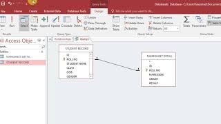 Creating a Query Using Multiple Tables and Creating Relationships in Access