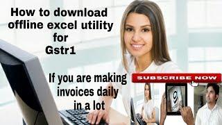 HOW TO DOWNLOAD OFFLINE EXCEL SHEET FOR GSTR1 FROM GST PORTAL IN ENGLISH BY GSTGUIDE