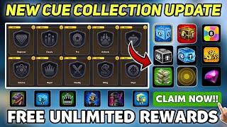 CUE COLLECTION NEW UPDATE  | FREE UNLIMETED REWARDS  | 8 BALL POOL NEW UPDATE | 8 BALL POOL |