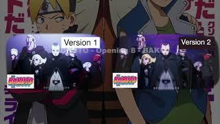 BORUTO OP 8 Comparison (Version 1 and 2)