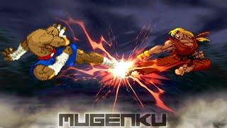 Sagat vs Reu Evil Ken. Capcom Street Fighter MUGEN Multiverse