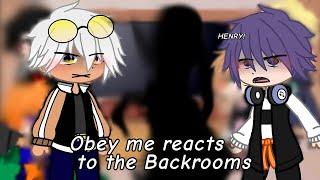 Obey me Reacts to The Backrooms