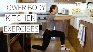 LOWER BODY KITCHEN EXERCISES (PART II) - Build Your Booty While Cooking! - Dr. LA Thoma Gustin