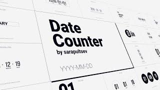 Date Counter After Effects Templates