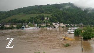 Hochwasserlage nach Starkregen auch in Rheinland-Pfalz angespannt