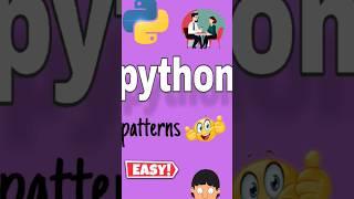 Patterns using python #python #coding #programming #interview #java #shorts#youtubeshorts #trending