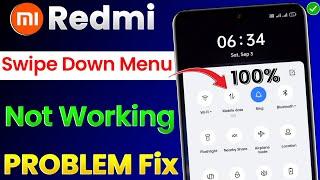 Redmi Mobile Swipe Down Menu Not Working Problem Solve | Mi, Redmi Notification Bar Not Working Fix