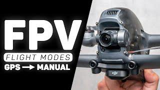 DJI FPV Drone ALL Flight Modes - From GPS to Full Manual