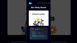 Blur Sticky Navbar using CSS 