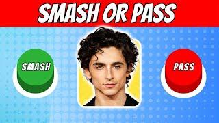 SMASH or PASS 100 OPTIONS!! | Hottest Celebrity Male Edition 2024 | QUIZ WAVEZ