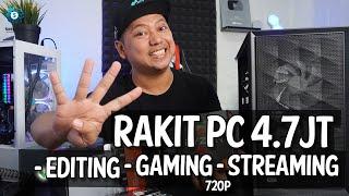 RAKIT PC 4.7Jt Semua Komponen baru Pake Ryzen 5 5500GT