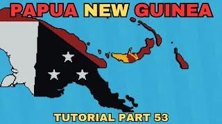 Papua New Guinea - World Flag Map Tutorial [Part 53] [Minecraft]