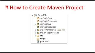 # How to Create Maven project in Eclipse #automation #Maven project in Eclipse #selenium