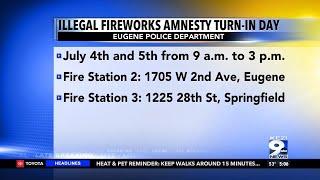 Eugene Police Department offers opportunity to get rid of illegal fireworks