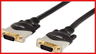 Amazon Basics VGA to VGA PC Computer Monitor Cable - 6 Feet (1.8 Meters)