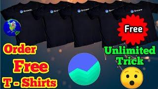 Free T-Shirt Loot  || Order Unlimited Free T-Shirts From Groww|| Unlimited Order Trick