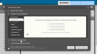 Quick Setup Guide in Blackboard 9.1 SP8