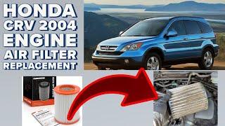 Honda CRV 2004 Engine Air Filter Replacement #hondacrv #airfilters #replacement