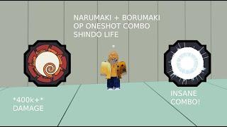 NARUMAKI + BORUMAKI OP ONESHOT COMBO | Shindo Life Roblox