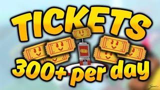 How to get 300+ TICKETS A DAY in Bee Swarm Simulator