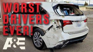 WORST Drivers Ever - Top 9 Moments | Road Wars | A&E
