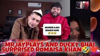 MrJayPlays And Ducky Bhai Surprised Romaisa Khan On Her Birthday ️ | #mrjayplays #duckybhai